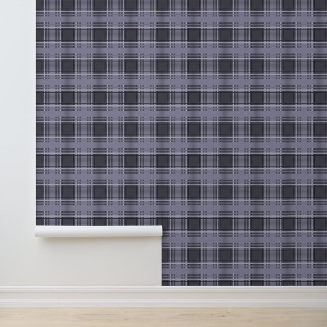 Papier Peint Vintage Grays Plaid Tartan (Application)