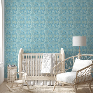 Papier Peint Vintage Mandala Motif - Bohemian Chic 4