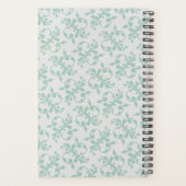 Papier peint Vintage monogramme bleu non daté (Dos)