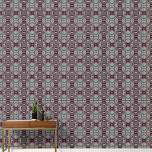 Papier Peint Vintage Petites Baies Rouges Neige Abstraite