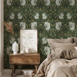 Papier Peint Vintage Pimpernel William Morris Floral<br><div class="desc">Adorez vos murs avec l'élégance intemporelle de ce papier peint vintage, inspiré par les motifs iconiques de William Morris. Le motif complexe présente un majestueux crâne blanc (iris) et de délicates fleurs jaunes entrelacées de feuilles et de vignes verdoyants, dressées contre un arrière - plan noir riche et profond. Ce...</div>