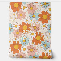 Vintage Retro Floral sans couture Motif