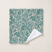 Papier peint vintage Thistle bleu sarcelle de Will (Gant de toilette)