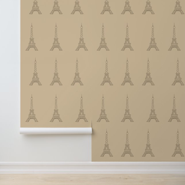 Papier peint vintage tour Eiffel  (Application)