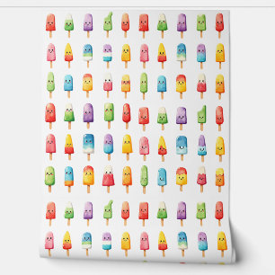 Papier Peint Visages joyeux de Popsicle