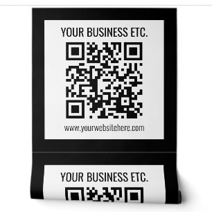 Papier Peint Votre nom d'entreprise et code QR modifiable