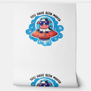 Papier Peint Vous Avez Été Moo'ed Mooed Cow Moo-Ed Space Drôle