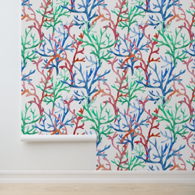 Papier Peint Watercolor Coral (Application)