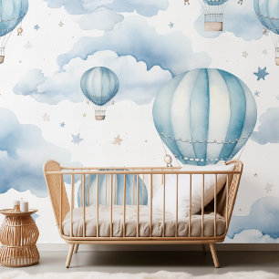 Papier Peint Watercolor Sky Adventure Motif sans couture