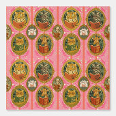 Papier Peint Whimsical animals reading books (Recto)
