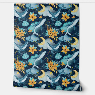 Papier Peint Whimsical Mystical Ocean life nursery salle pour e