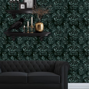 Papier Peint Whimsigoth Décoratif Emerald Green