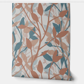 Papier Peint Wild Garden Mist Botanical Layers of Earth Foliage