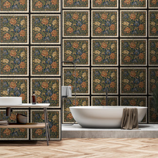 Papier Peint William Morris Floral Patches Symétrique