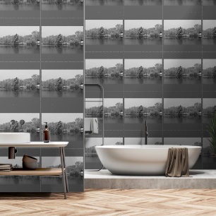 Papier Peint Winter Wonderland Arbres À feuillage persistant La