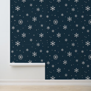 Papier Peint Winter Wonderland : Un Motif délicieux de flocon d