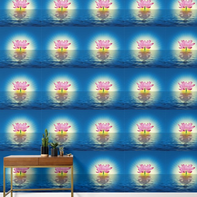 Papier Peint Yoga Lotus réflexion (Couloir)