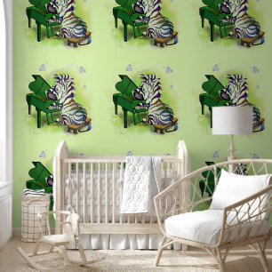 Papier Peint Zebra Piano Player Funny
