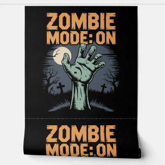 Papier Peint Zombie Mode On Scary Halloween T shirt