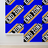 ZONE DE BOUT Tiled Bleu Royal Orange Noir Rayures