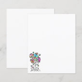 Papier Peinture à la main - Abstrait Tree Group 3 (Devant / Derrière)