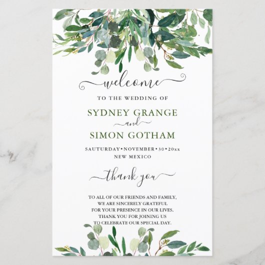 PAPIER PEINTURE À L'EAU RUSTIQUE EUCALYPTUS VERT (Devant)