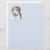 Papier Peinture beagle - Cute Original Chien Art (Devant / Derrière)
