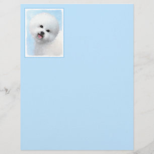Papier Peinture Bichon Frise - Cute Original Chien Art