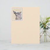 Papier Peinture Chinoise sans cheveux peint art original (Debout devant)