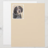 Papier Peinture de linge bluetick - mignon chien original (Devant / Derrière)