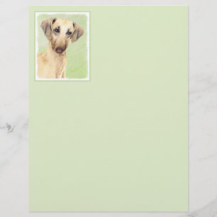 Papier Peinture de Sloughis - Beau art original de chien