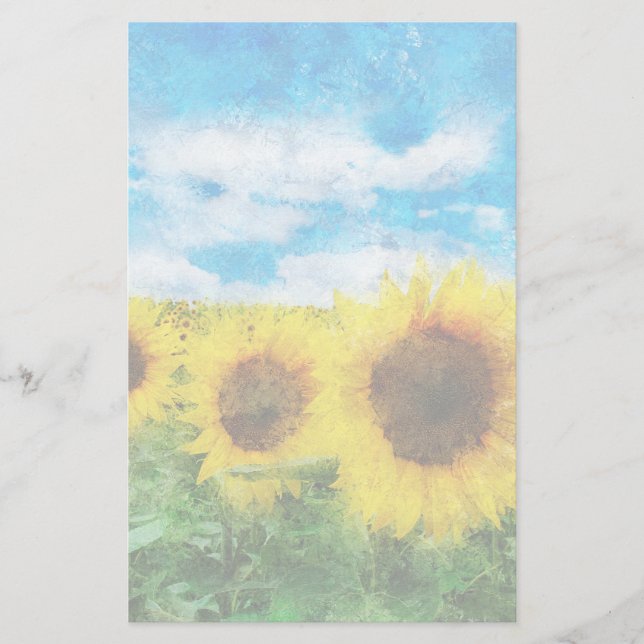 Papier Peinture de tournesols (Devant)