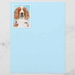 Papier Peinture d'espagnol Welsh Springer - Art original