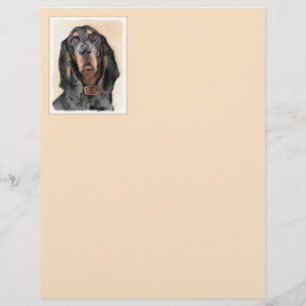 Papier Peinture en noir et blanc - Art original Chien