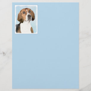 Papier Peinture Foxhound en anglais - Joli art original c