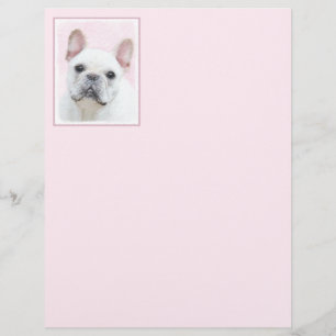Papier Peinture française de Bulldog (Crème/Blanc) - Art