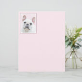 Papier Peinture française de Bulldog (Crème/Blanc) - Art (Debout devant)