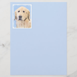 Papier Peinture Golden Retriever - Joli art original chie