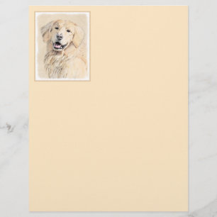Papier Peinture Golden Retriever - Joli art original chie