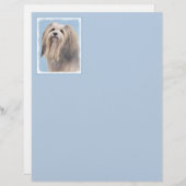 Papier Peinture Havanaise (Argent) - Cute Original Chien  (Devant / Derrière)