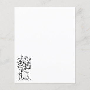 Papier Peinture manuelle - Groupe d'arbres abstraits 1