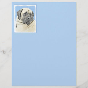 Papier Peinture Mastiff (Fawn) anglaise - Art Chien origi
