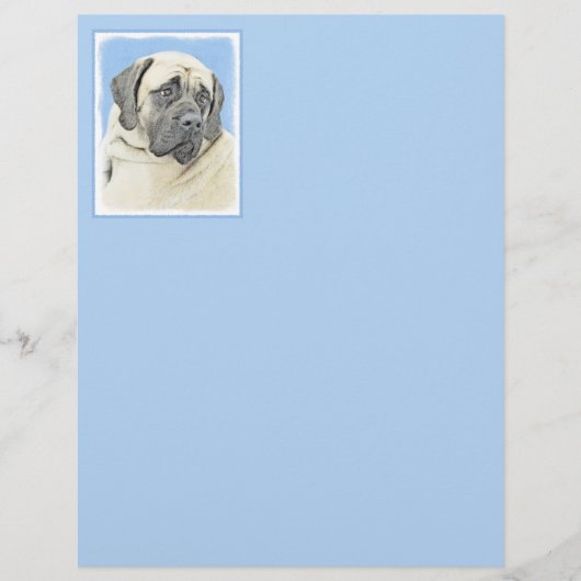 Papier Peinture Mastiff (Fawn) anglaise - Art Chien origi (Devant)