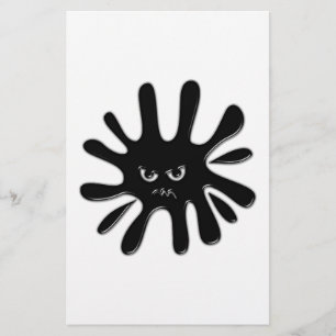 Papier Peinture noire en colère