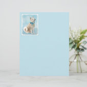 Papier Peinture norvégienne Buhund - jolie art original c (Debout devant)