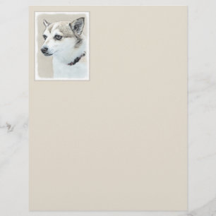 Papier Peinture norvégienne Lundehund - Art original chie