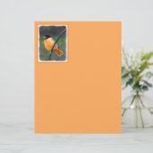 Papier Peinture Oriole - Art Oiseau Original (Debout devant)