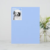 Papier Peinture Portugaise de Chien d'Eau - Art original  (Debout devant)