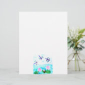 Papier Peinture rose Nénuphar à l'étang avec libellule (Debout devant)