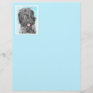Papier Peinture russe Terrier noir - Chien original migno